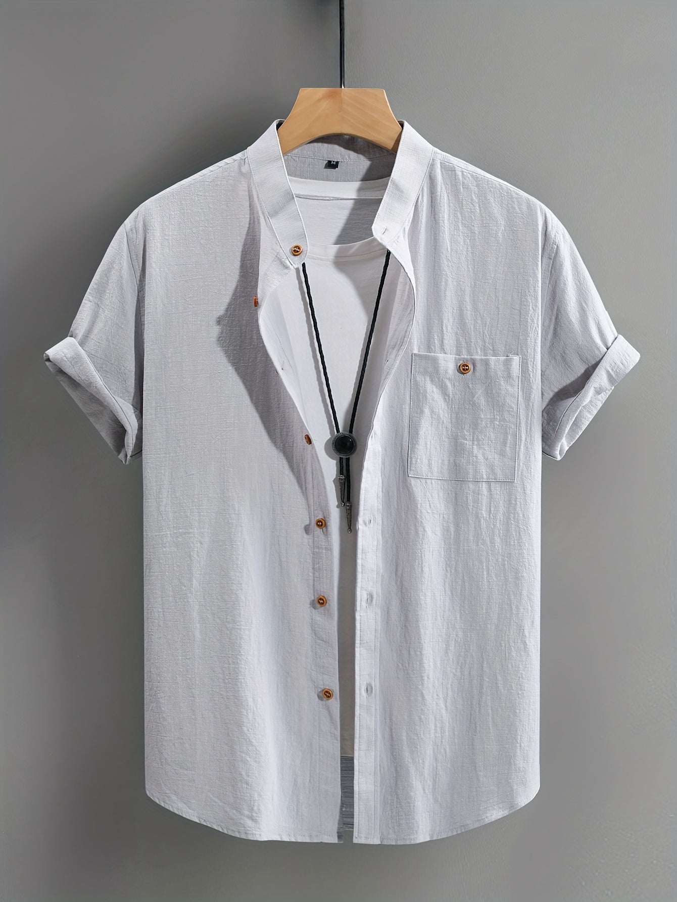 Nicolas | Contemporary Open-Collar Shirt