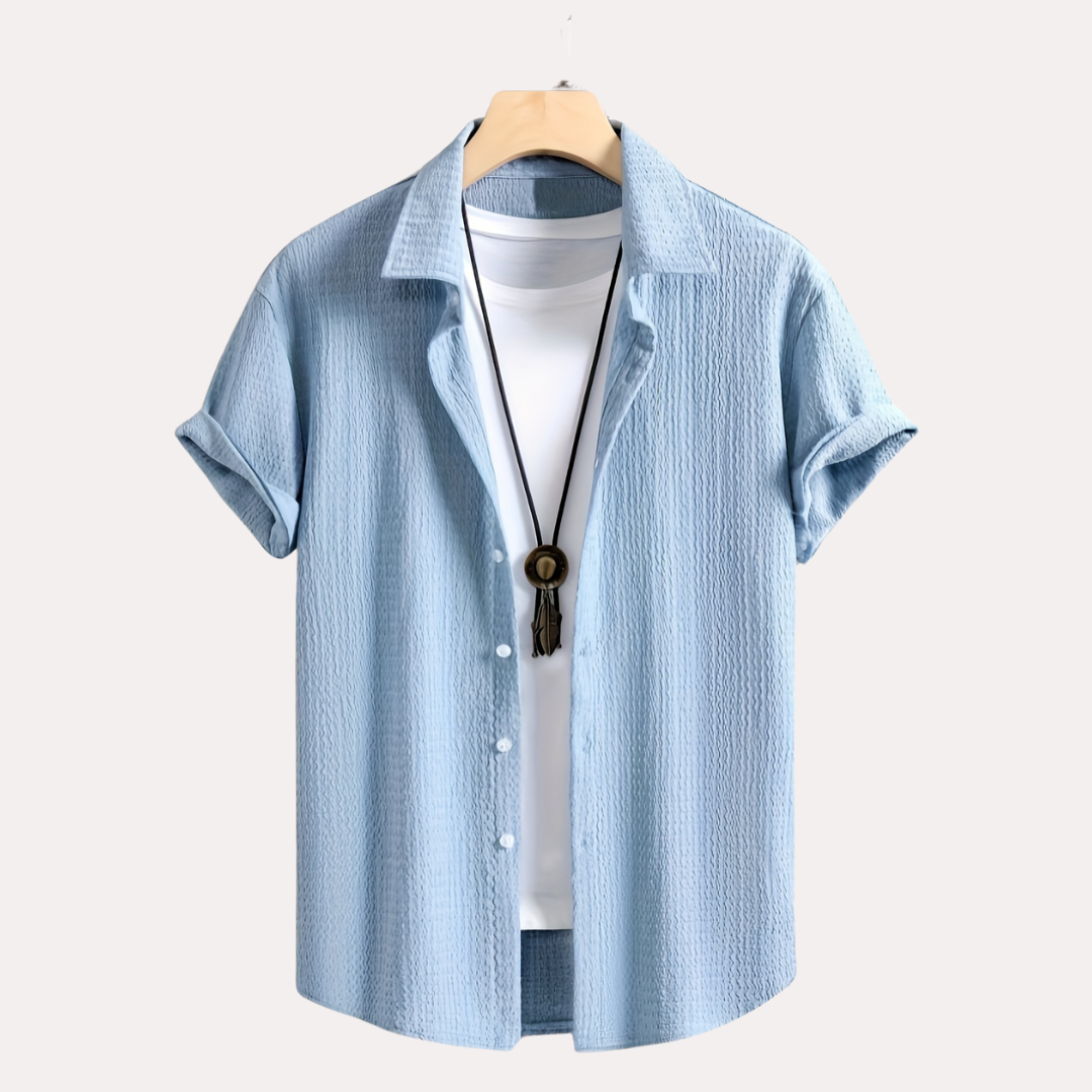 Émile | Élégante Chemise Aérienne à Tissu Gaufré