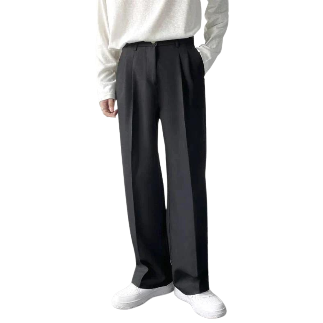 Rafael | Oversized Cotton Blend Trousers