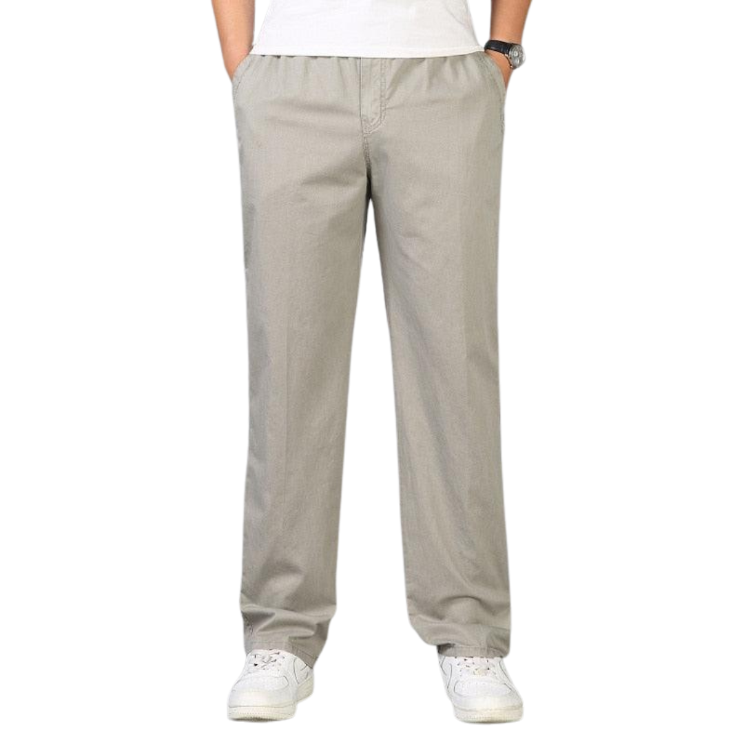 Julien | Relaxed Cotton-Linen Trousers
