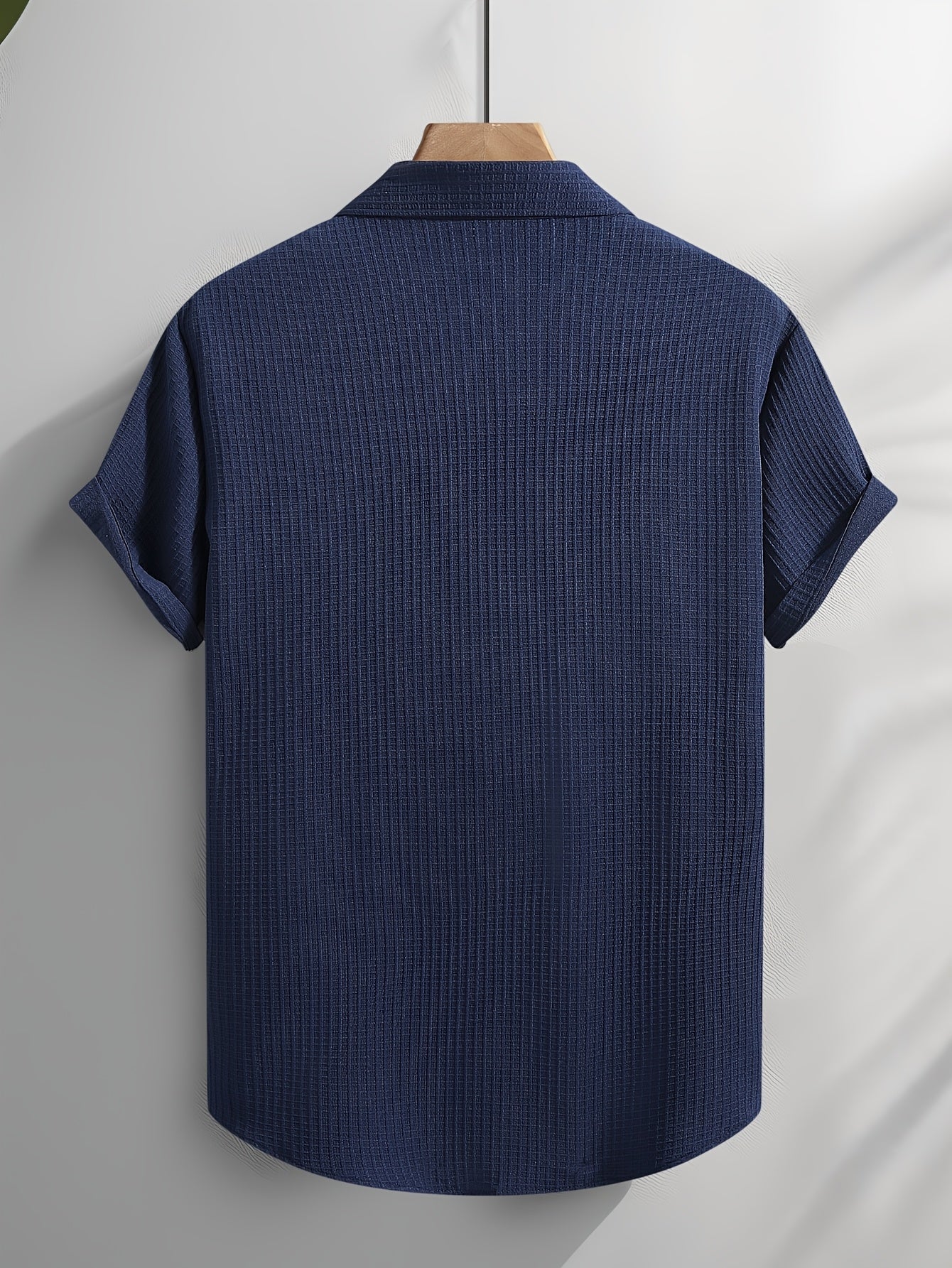 GABRIEL | Chic Textured Shirt in Elegant Marine Style
