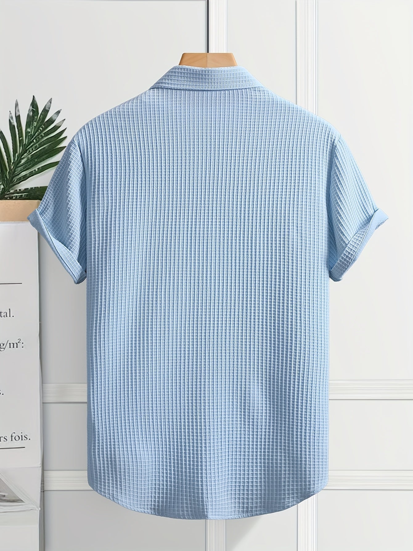 GABRIEL | Chic Textured Shirt in Elegant Marine Style