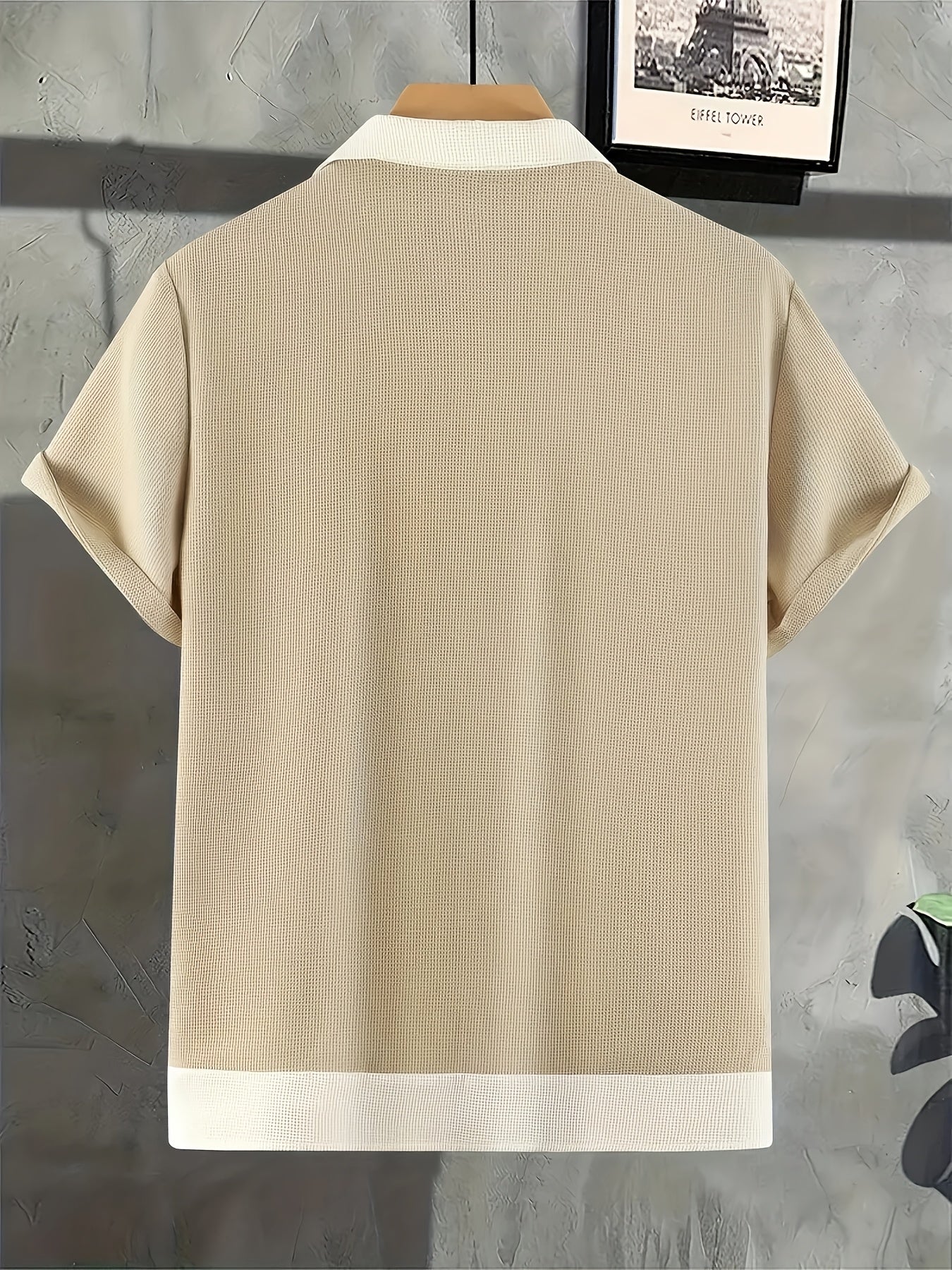 GUSTAVE | Élégante Chemise en Lin à Blocs de Couleur