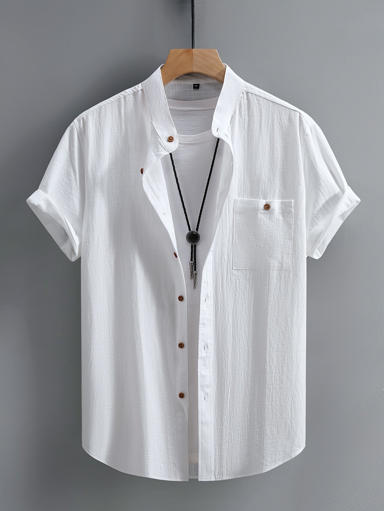 Nicolas | Contemporary Open-Collar Shirt
